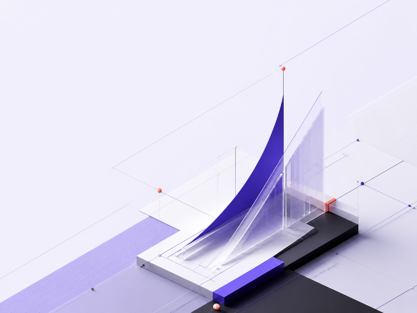 Abstract network alignment artwork
